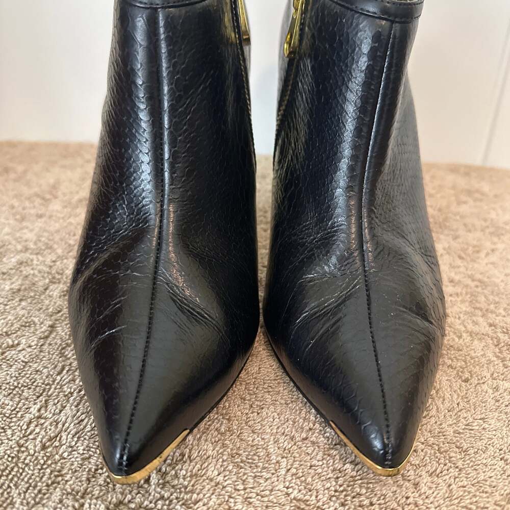 Ted Baker London Leather Python-Embossed Booties - image 4